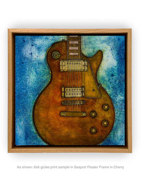 Gibson Les Paul Custom | Framed Giclee Print on Canvas